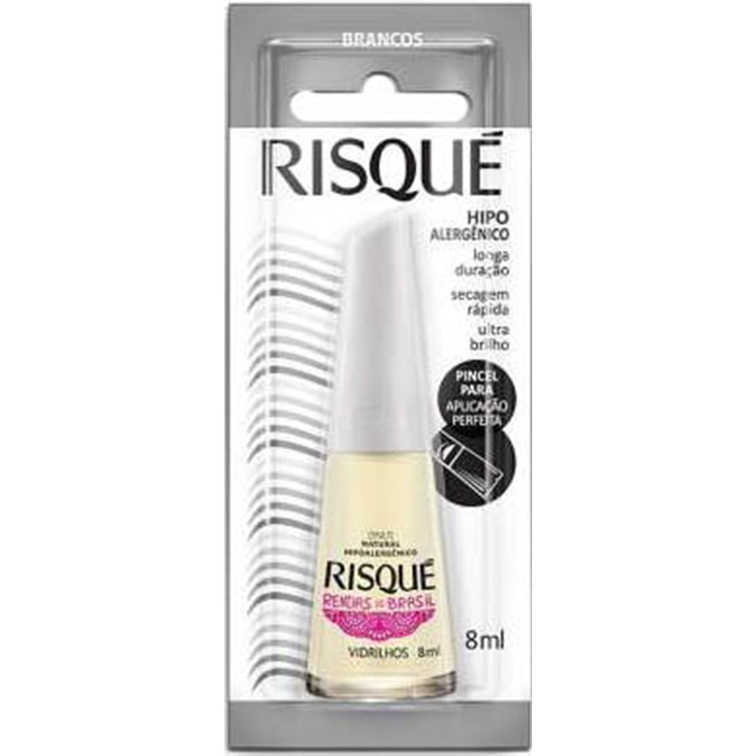 Esmalte Risqué Natural Renda Blister 8ml