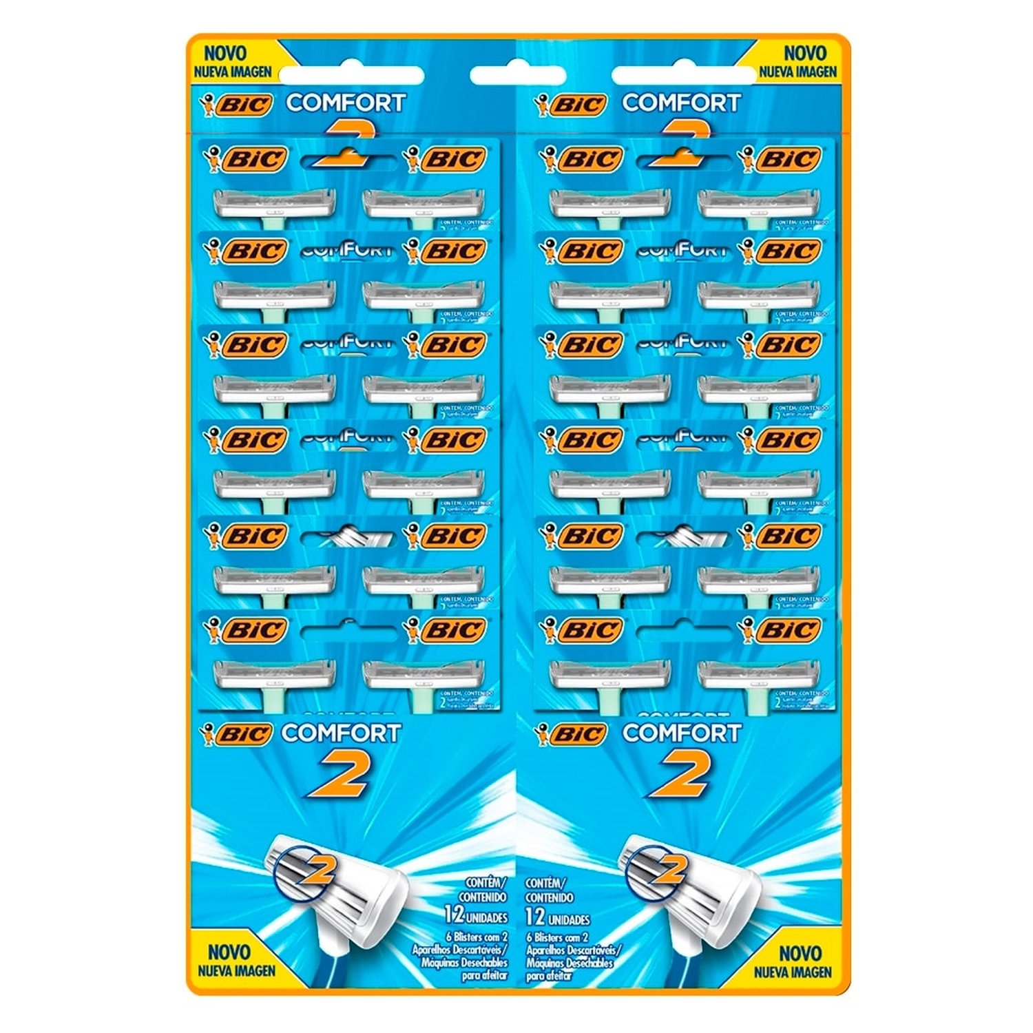 Aparelho Bic c/fort 2 Pele Normal 12 Emb c/ 2Un