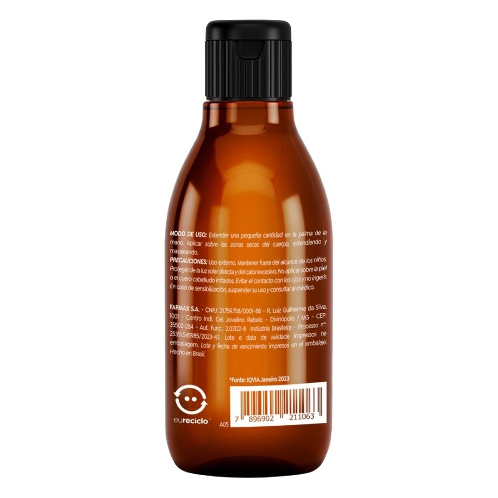 Oléo Corporal Farmax Amêndoas 100ml - Embalagem com 12 Unidades
