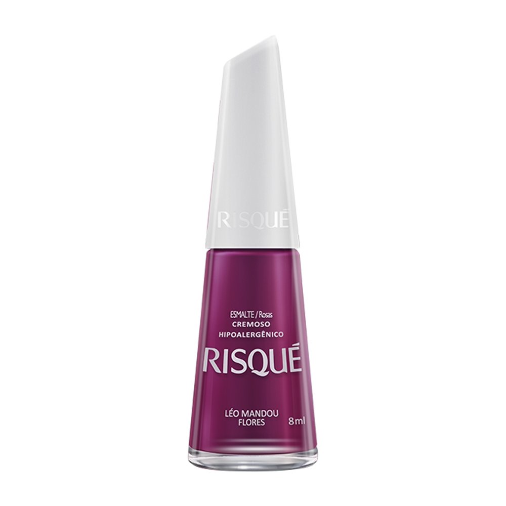 Esmalte Risqué Cremoso Léo Mandou Flores Blister 8ml