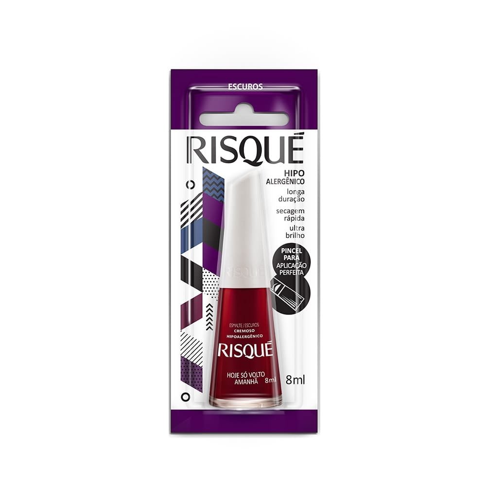 Esmalte Risque Hoje So Volto Amanha Regular Blister