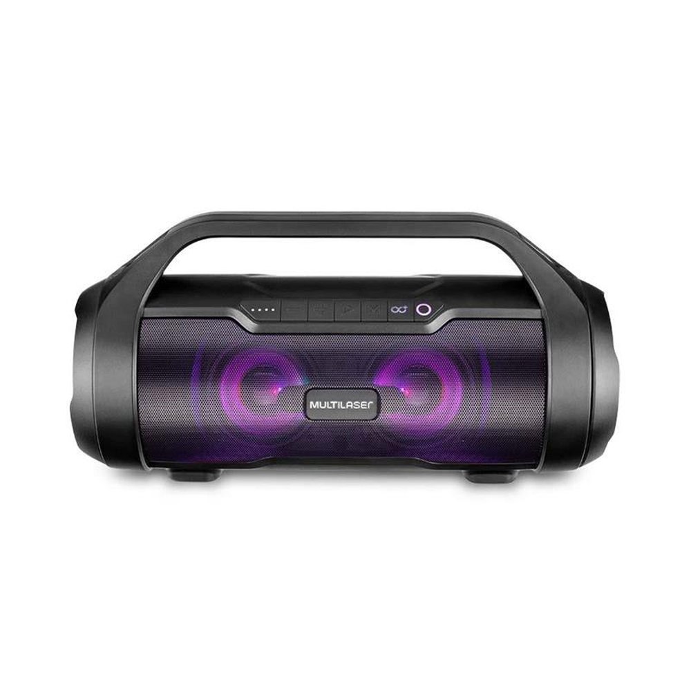 Caixa de Som Boombox Multilaser 180W BT/AUX/SD/USB/FM - SP339