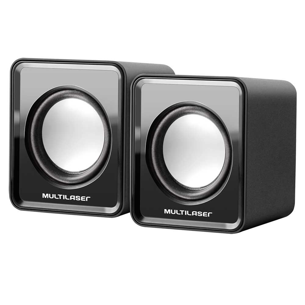 Caixa de Som Multilaser SP144 Mini 3W RMS Preto Bivolt