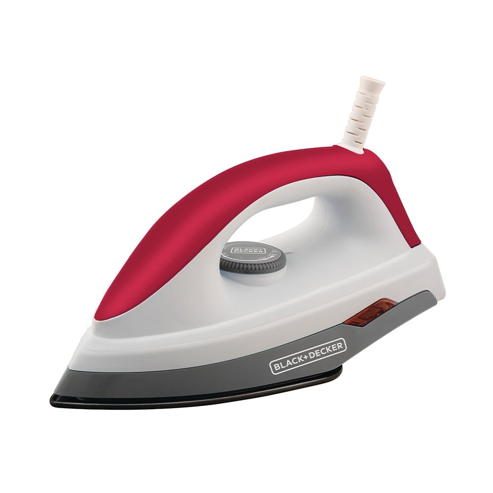 Ferro de Passar a Seco Black & Decker F300 - com Base Antiaderente e Vinho 110V
