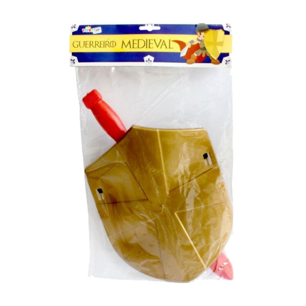 Kit Medieval Com 1 Espada E 1 Escudo