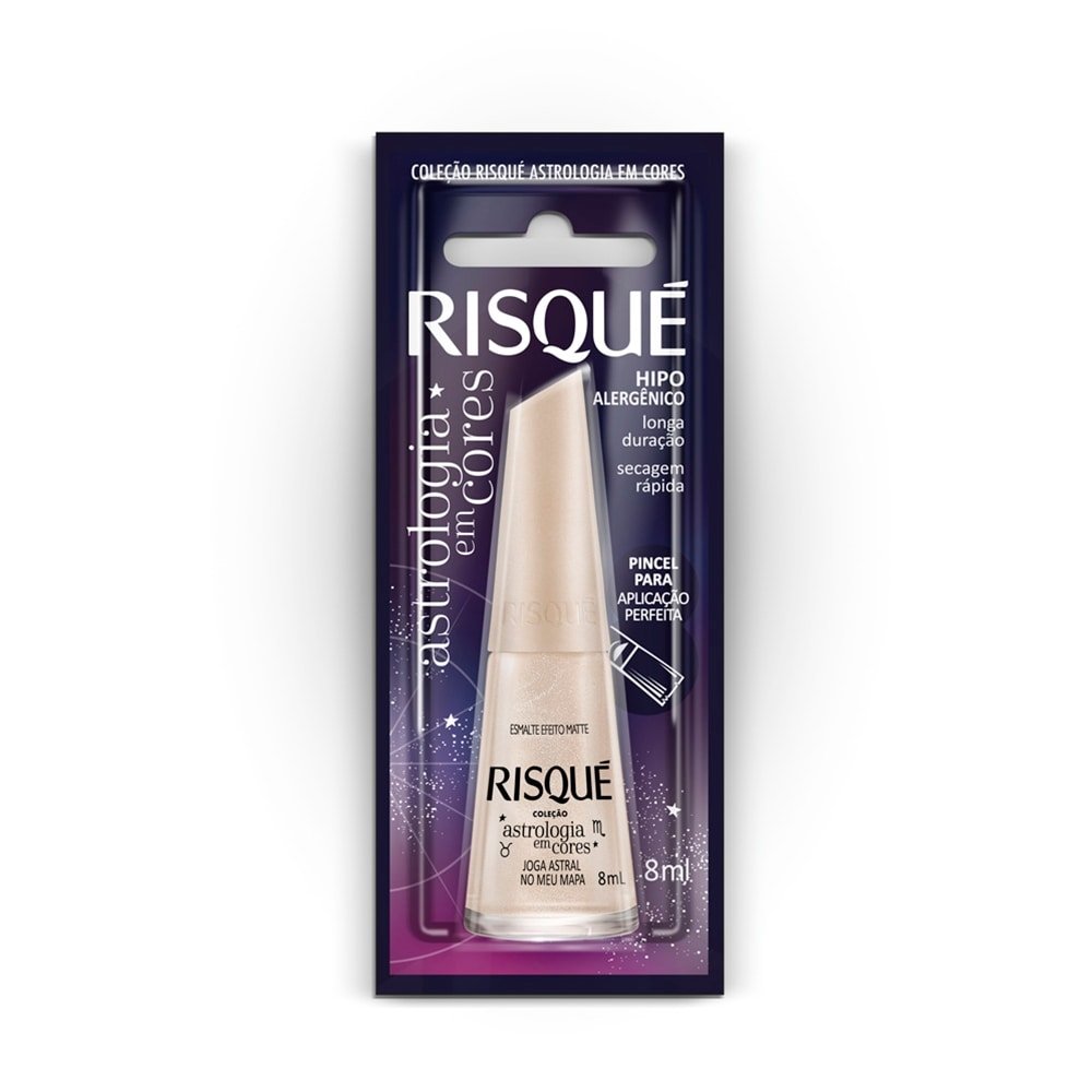 Esmalte Risqué Metálico Joga Astral no Meu Mapa Blister 8ml