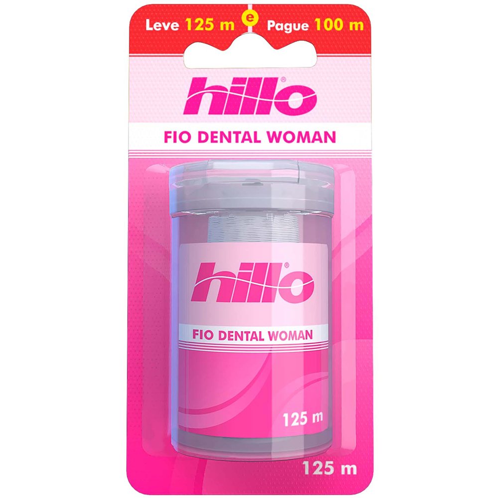 Fio Dental Hillo Woman Rosa 100m Gts 25m