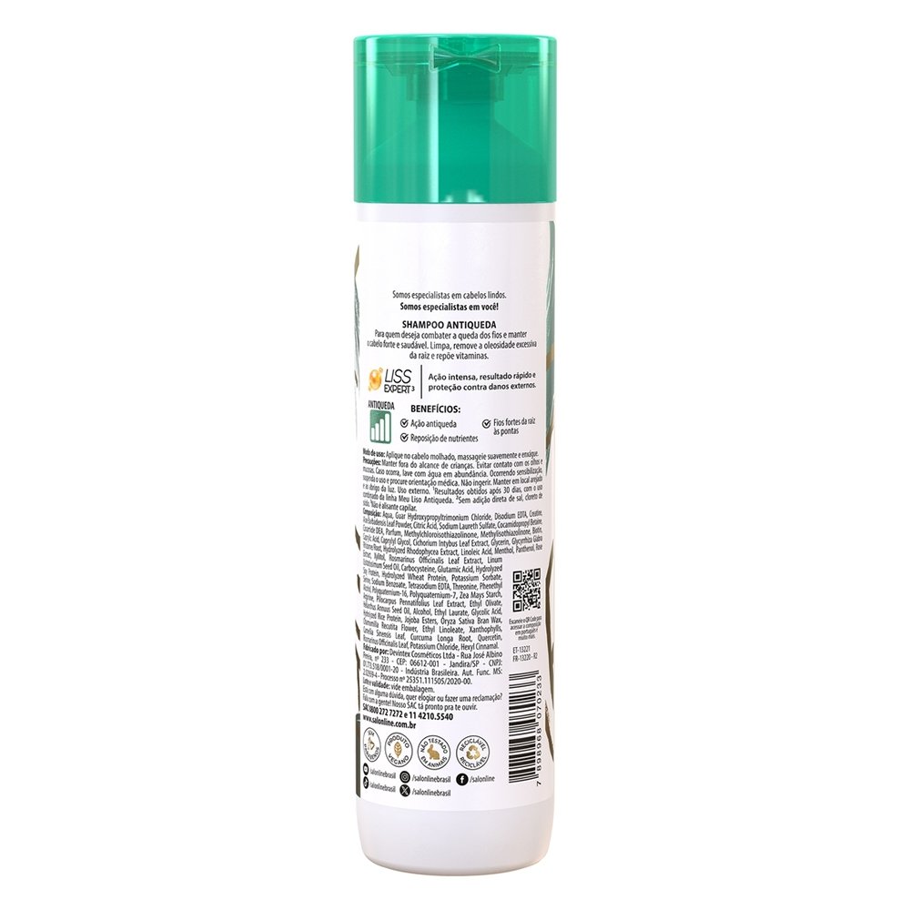Shampoo Salon Line Meu Liso Antiqueda Jaborandi 300ml