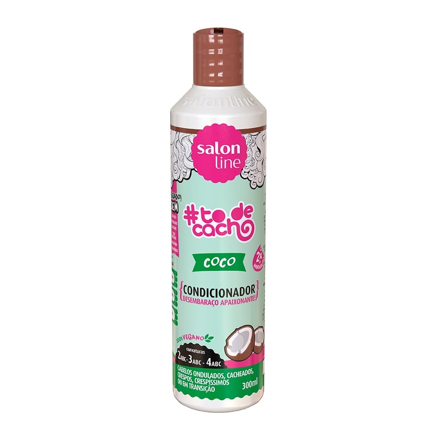 Condicionador S.O.S. Cachos Coco Cabelos Nutridos 300ml - Salon Line