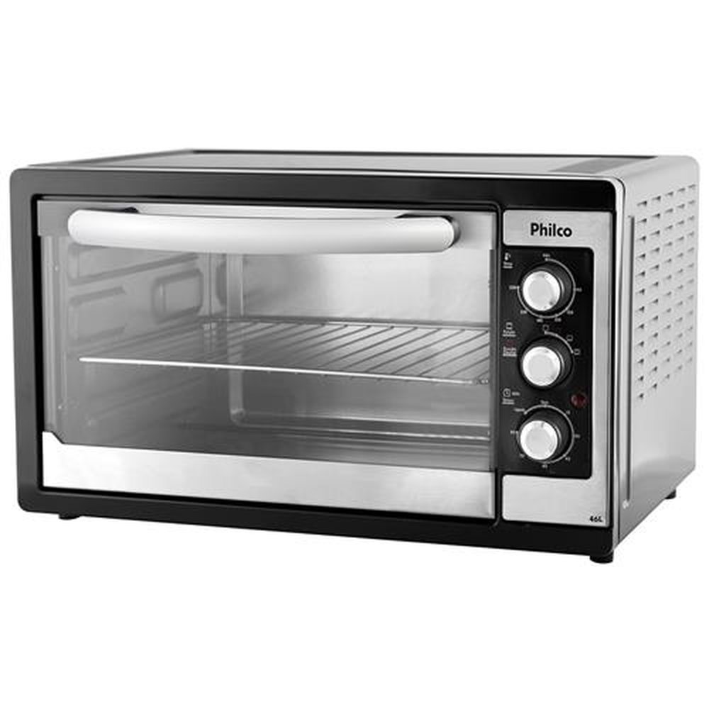 Forno Elétrico de Bancada Philco 46 Litros, Preto, 220V