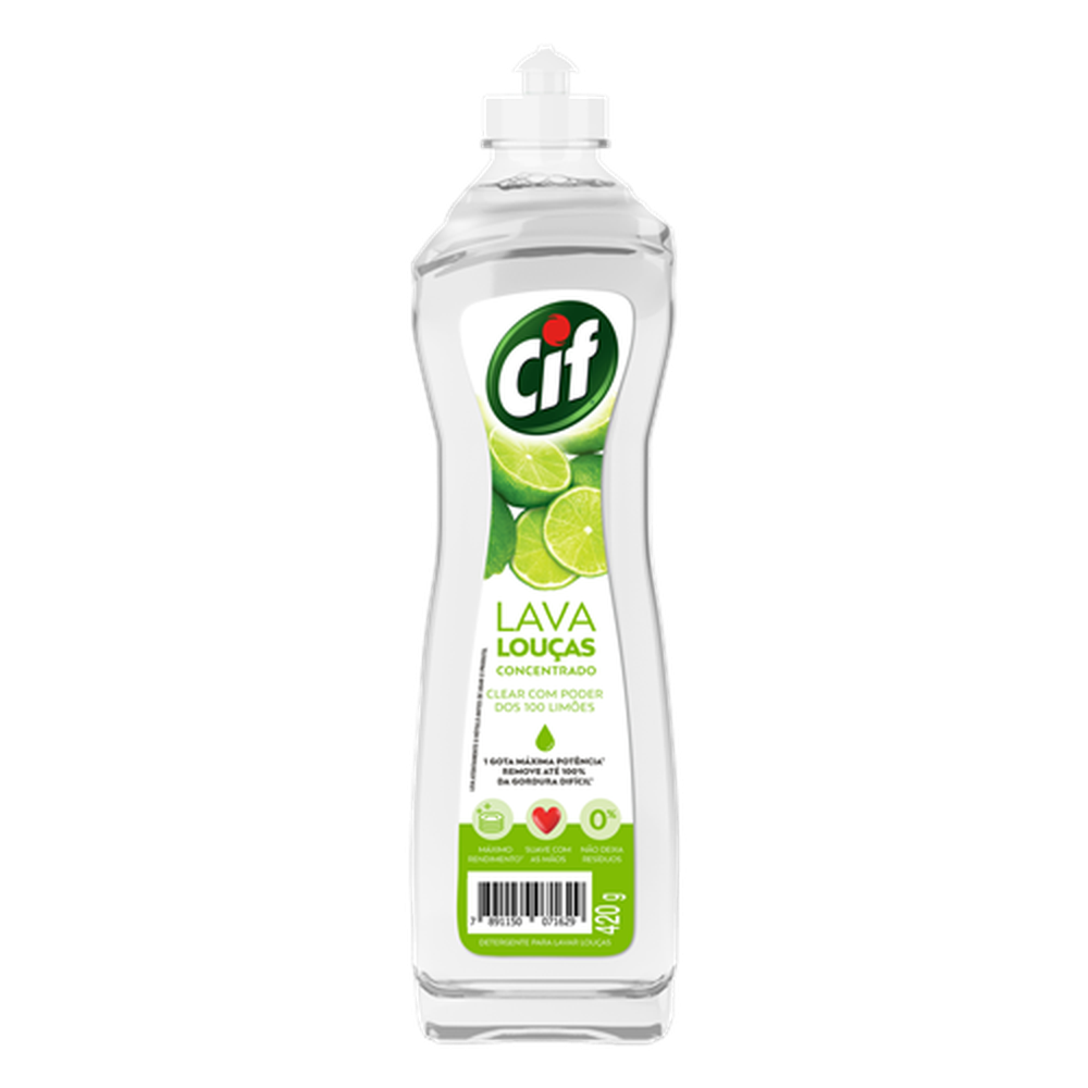 Lava Louças Concentrado Cif 420Ml Limão
