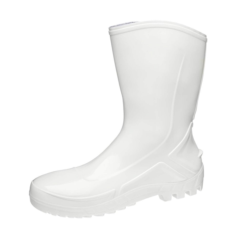 Bota PVC Vulcaflex CA42291 Branca Cano Médio 27cm sem Meia 39