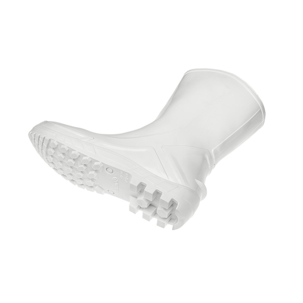 Bota PVC Vulcaflex CA42291 Branca Cano Médio 27cm sem Meia 39