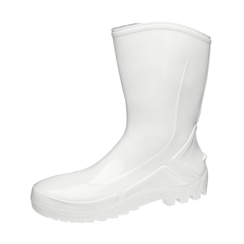 Bota PVC Vulcaflex CA42291 Branca Cano Médio 27cm sem Meia 40