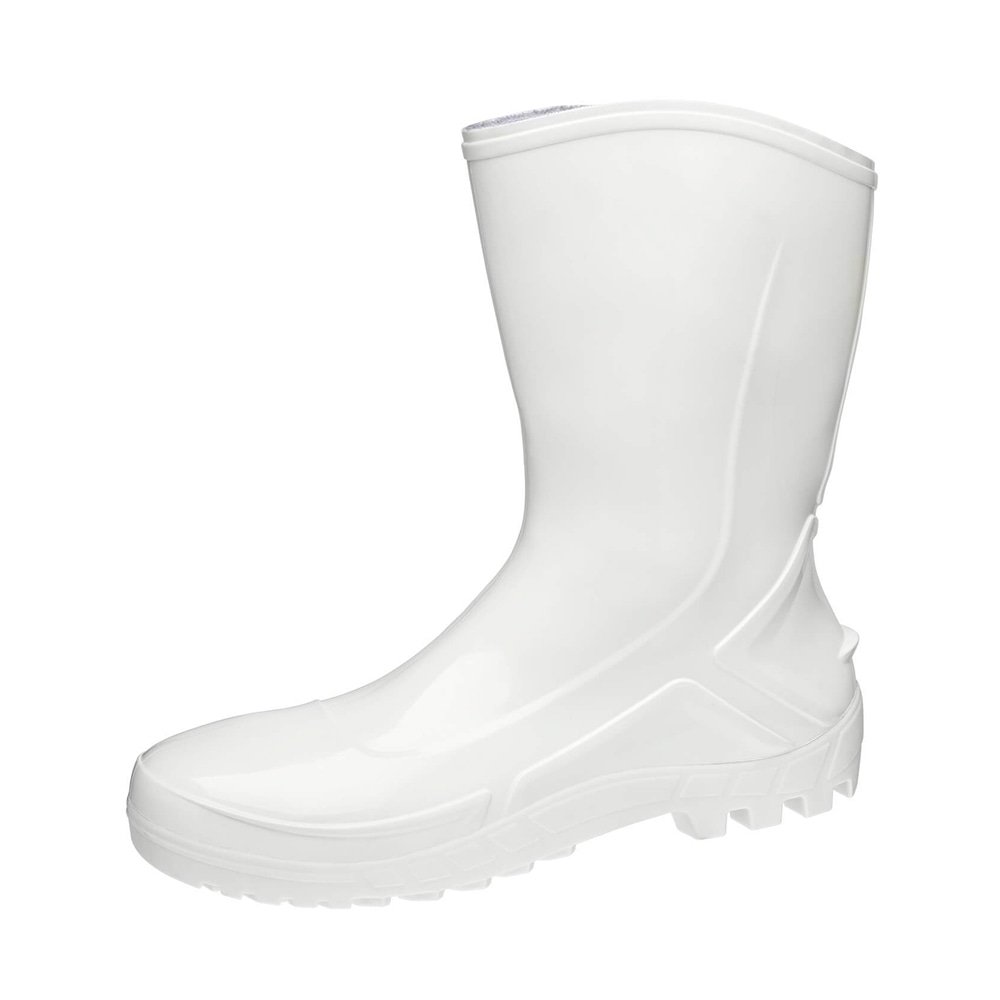 Bota PVC Vulcaflex CA42291 Branca Cano Médio 27cm sem Meia 41