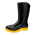 Bota PVC Vulcaflex CA42291 Preta Solado Amarelo Cano Médio 27cm sem Meia 40