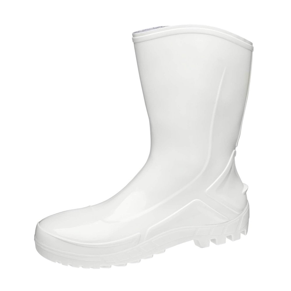 Bota PVC Vulcaflex CA42291 Branca Cano Médio 27cm sem Meia 43