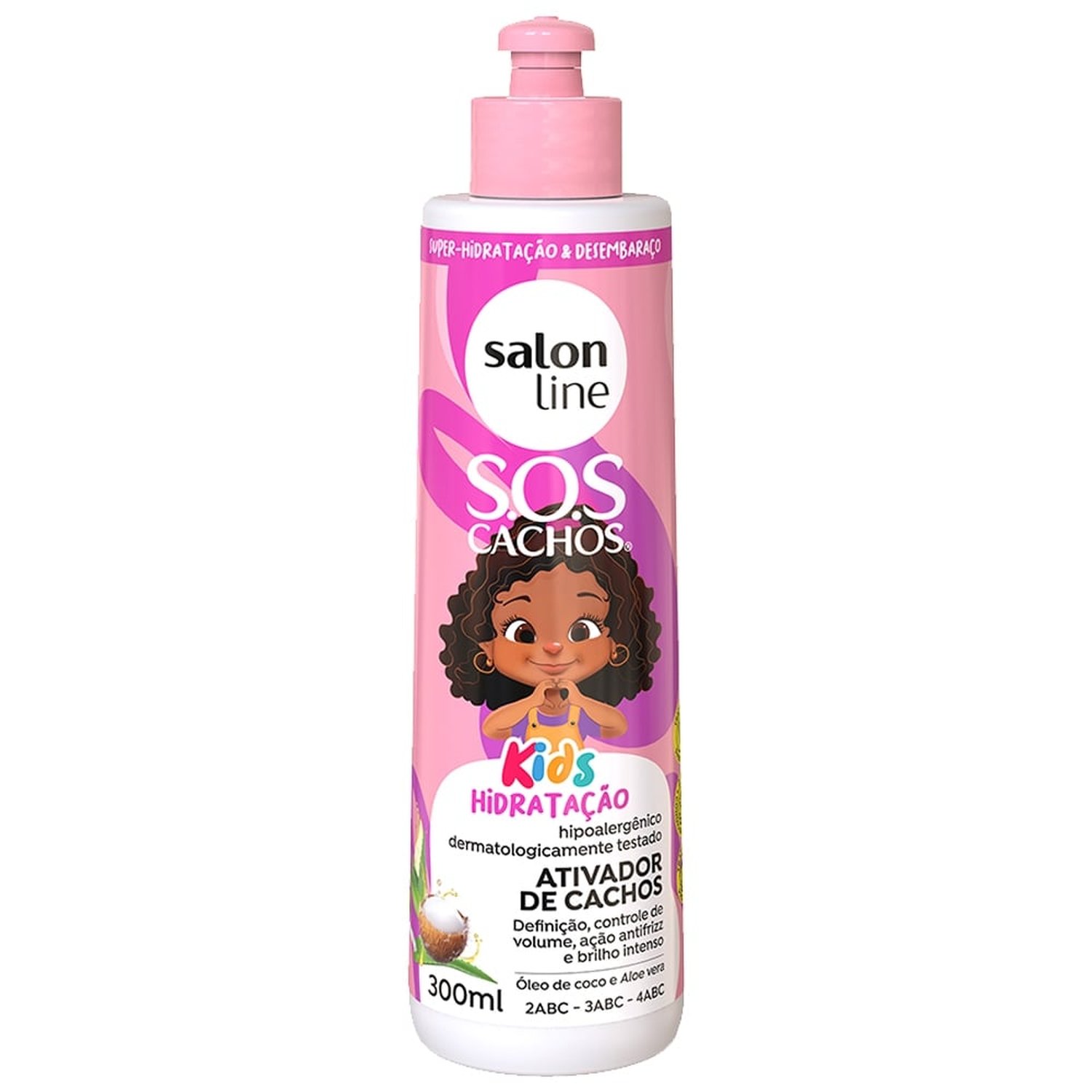 Creme Ativador De Cachos Salon Line SOS Kids 300ml