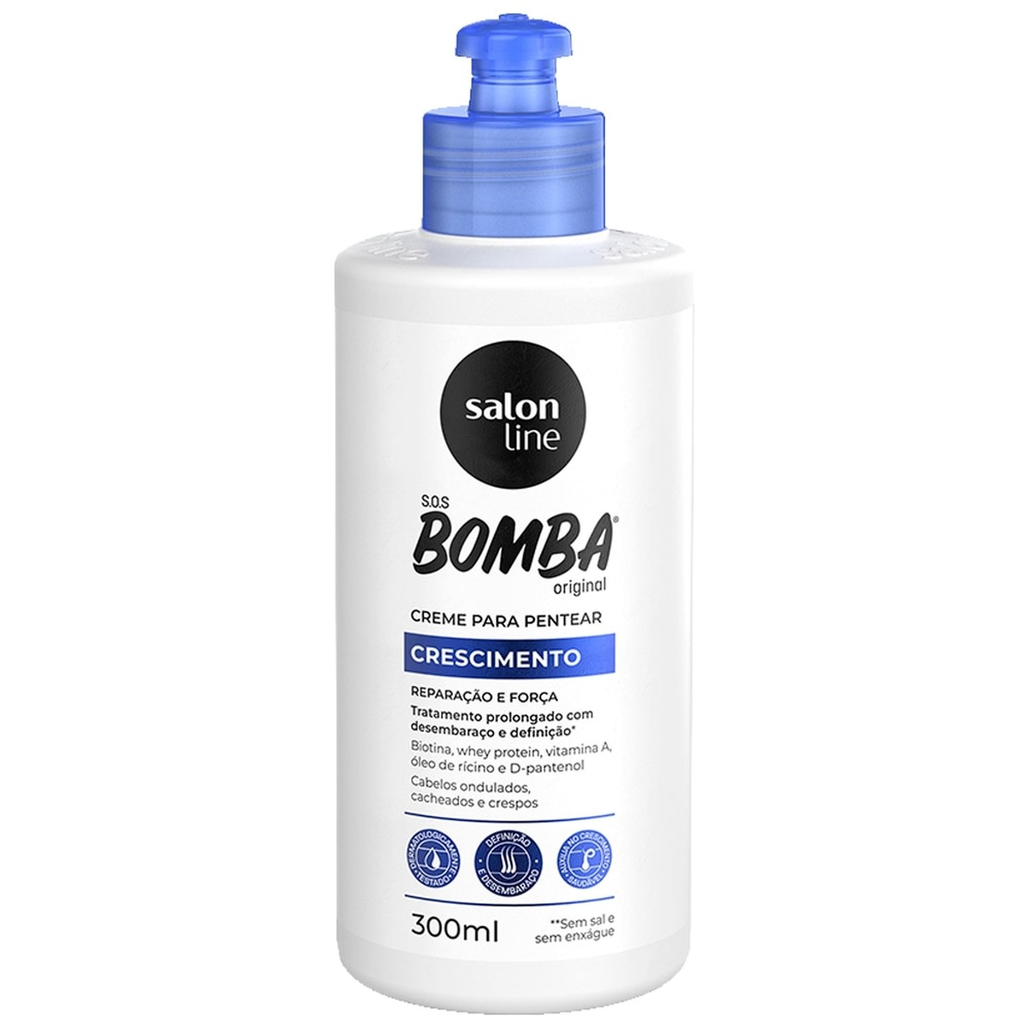 Creme Para Pentear Salon Line Sos Bomba Vitaminas 300ml