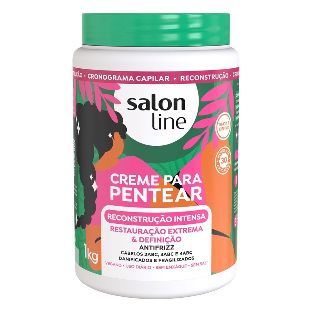 Creme para Pentear Salon Line Redutor de Volume - Reconstrução Intensa 1Kg