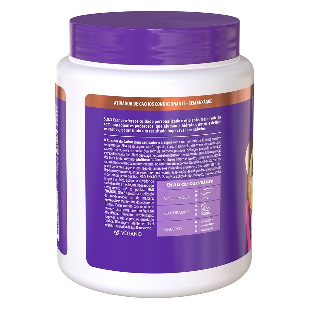 Creme Ativador de Cachos Salon Line S.O.S. Nutritivo 1kg