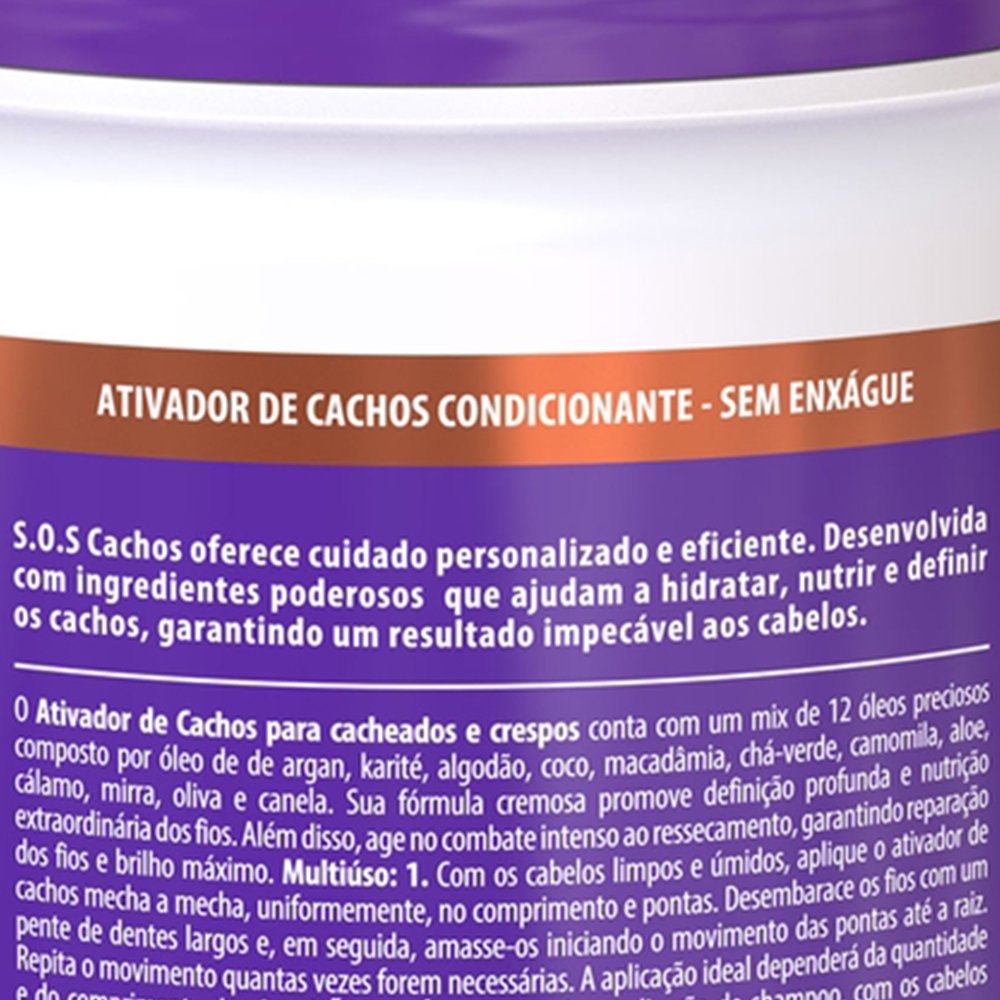 Creme Ativador de Cachos Salon Line S.O.S. Nutritivo 1kg