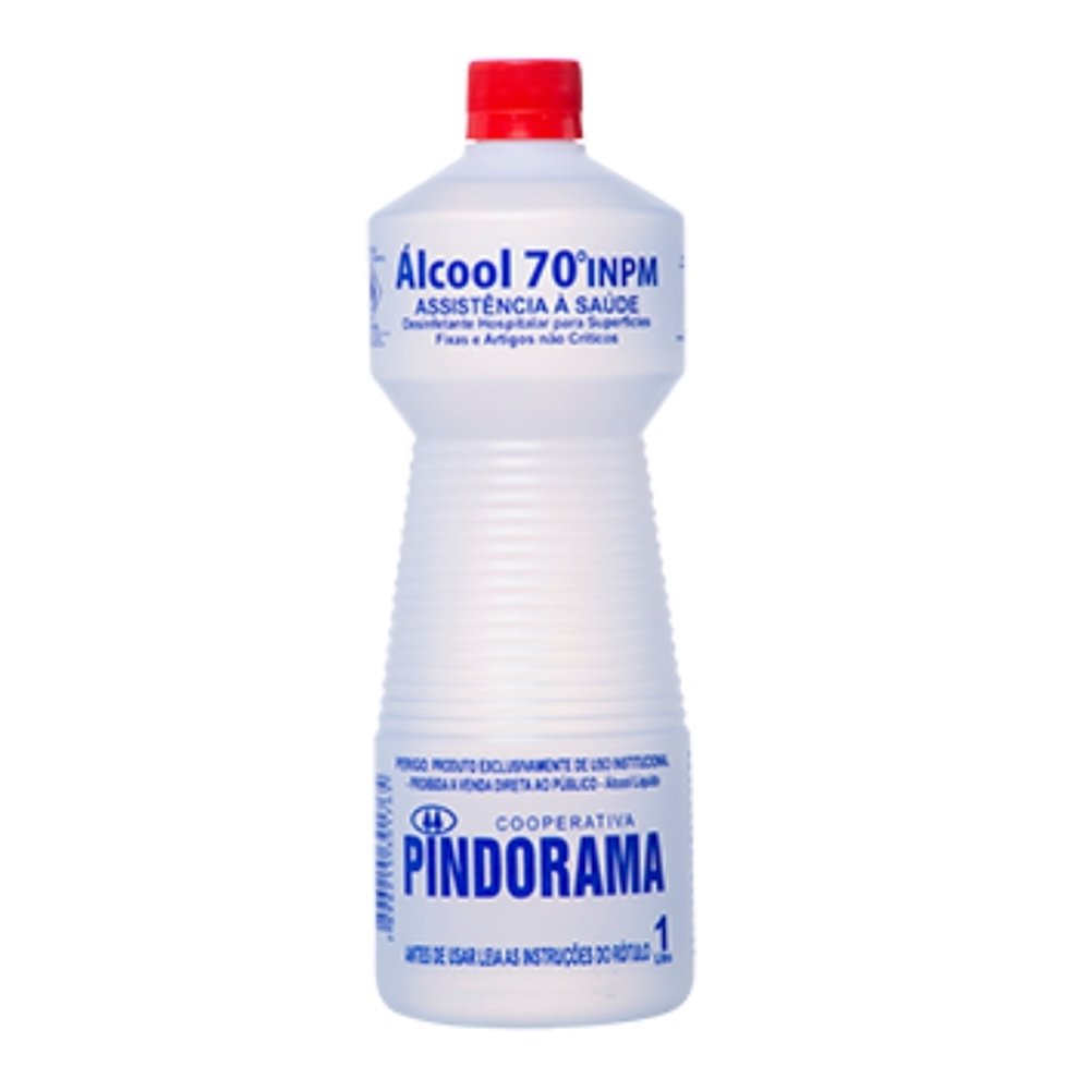 Álcool Etílico Hidratado 70% 1L - 12 Unidades