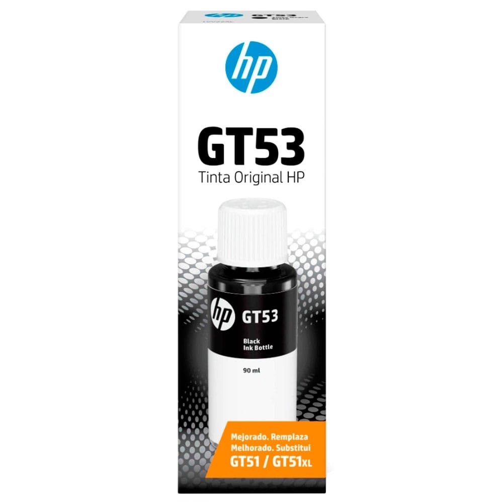 Garrafa de Tinta Original HP GT53 1VV22AL Preto para Impressoras 116, 316, 412