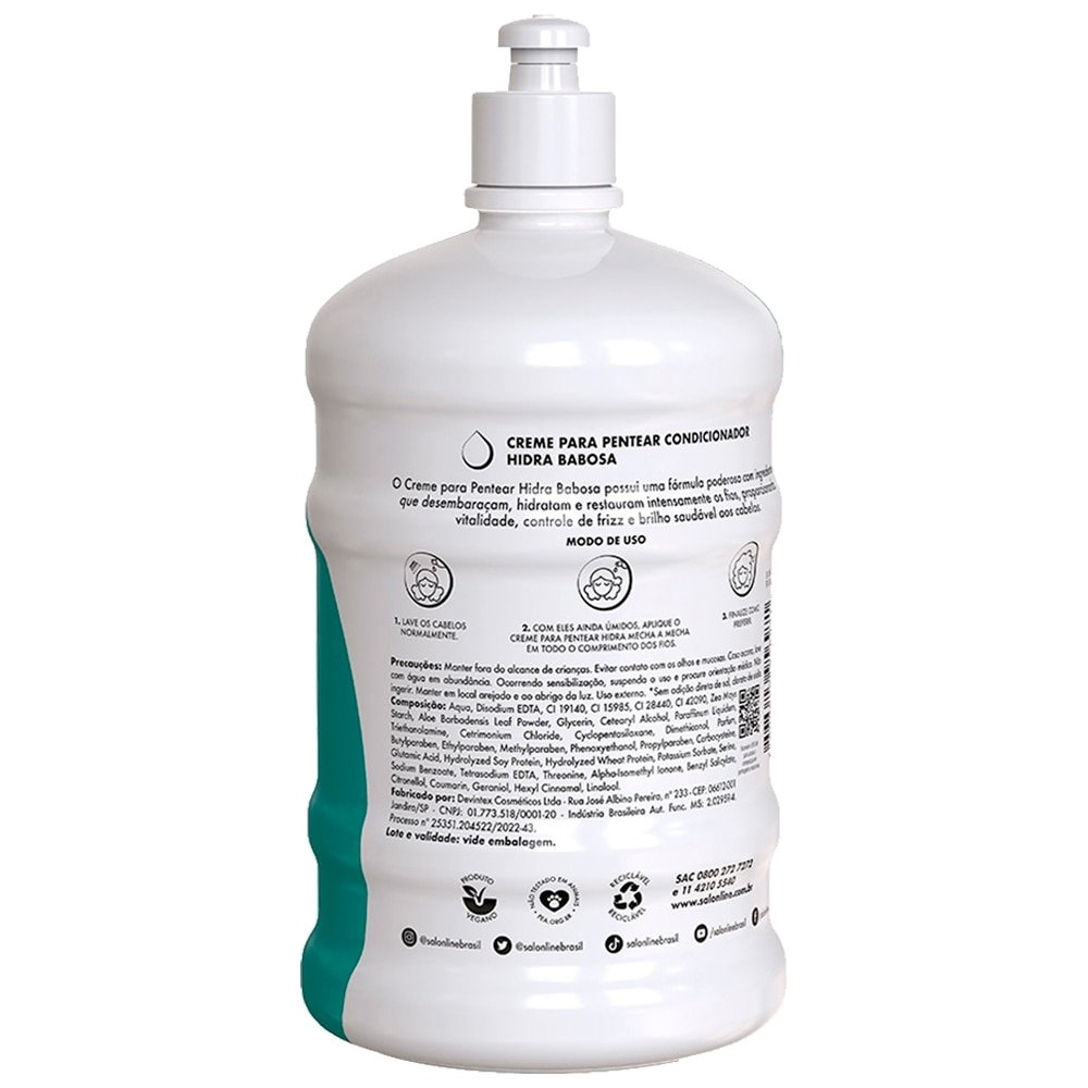 Creme para Pentear Salon Line Hidra Babosa 1 Litro