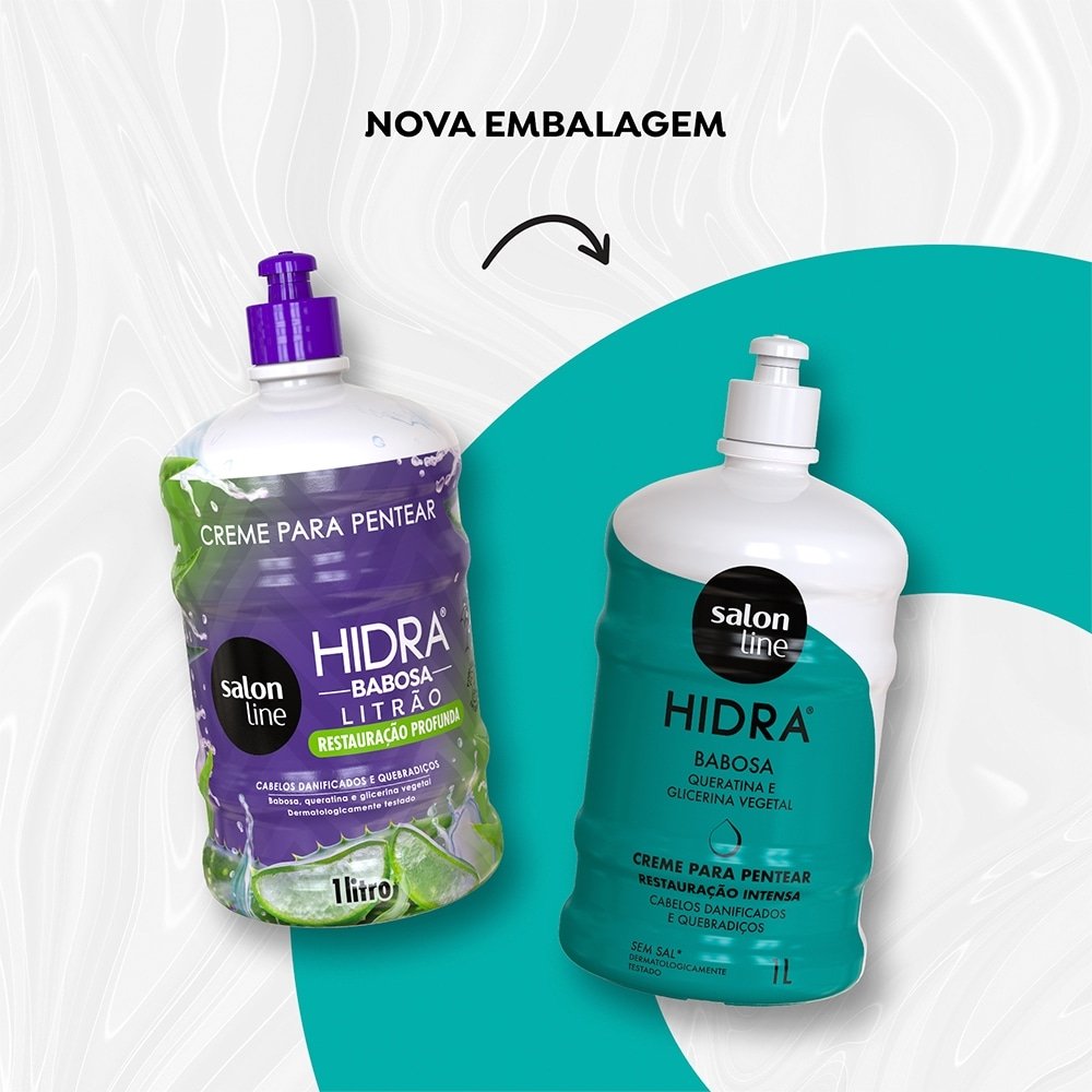 Creme para Pentear Salon Line Hidra Babosa 1 Litro