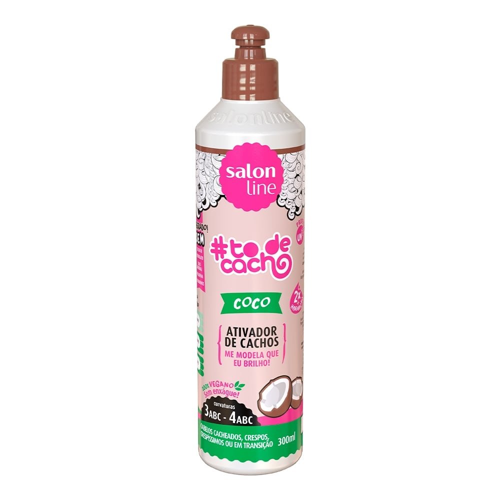 Creme Ativador De Cachos Salon Line Coco Liberado To De Cachos 300ml