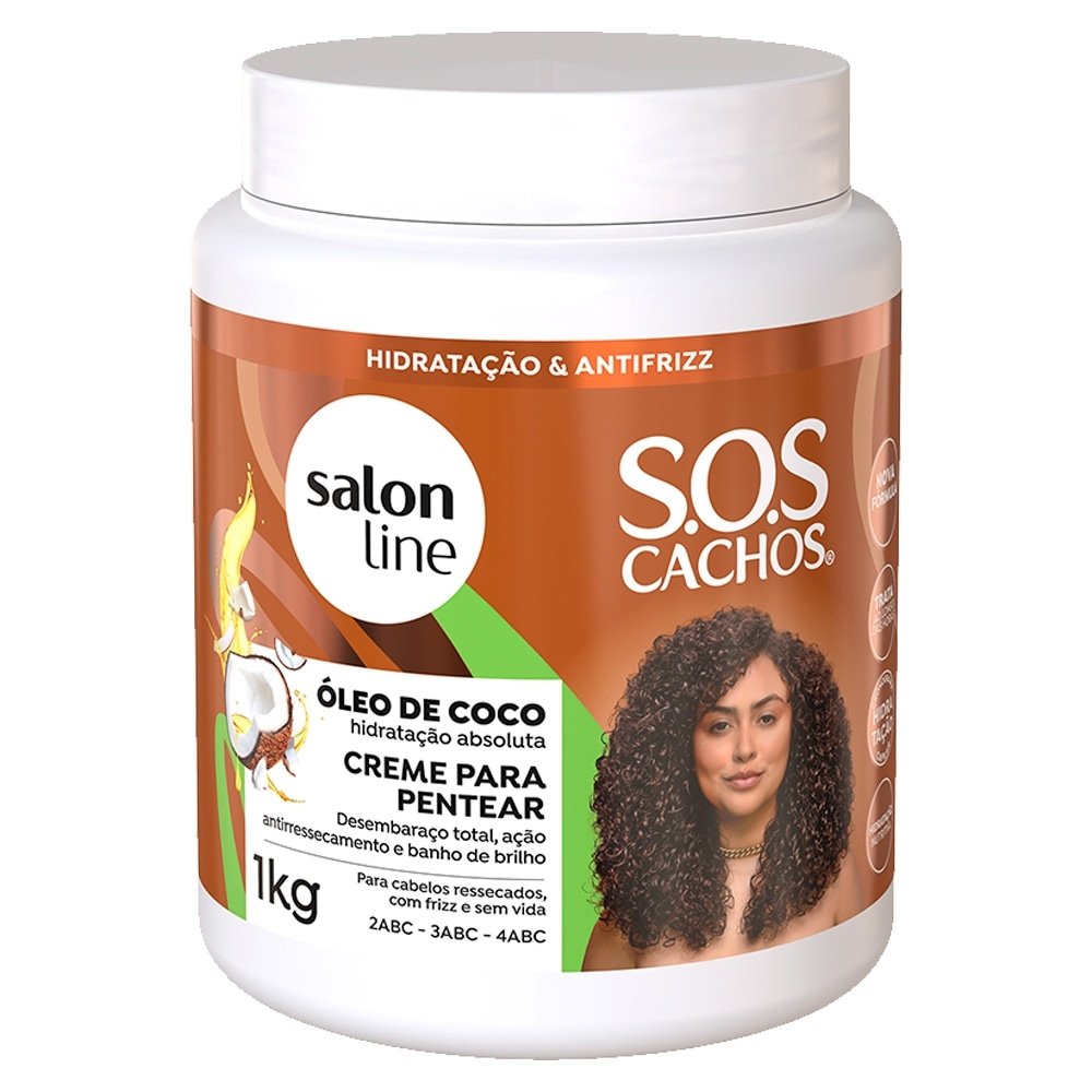 Creme Para Pentear Salon Line SOS Coco 1kg
