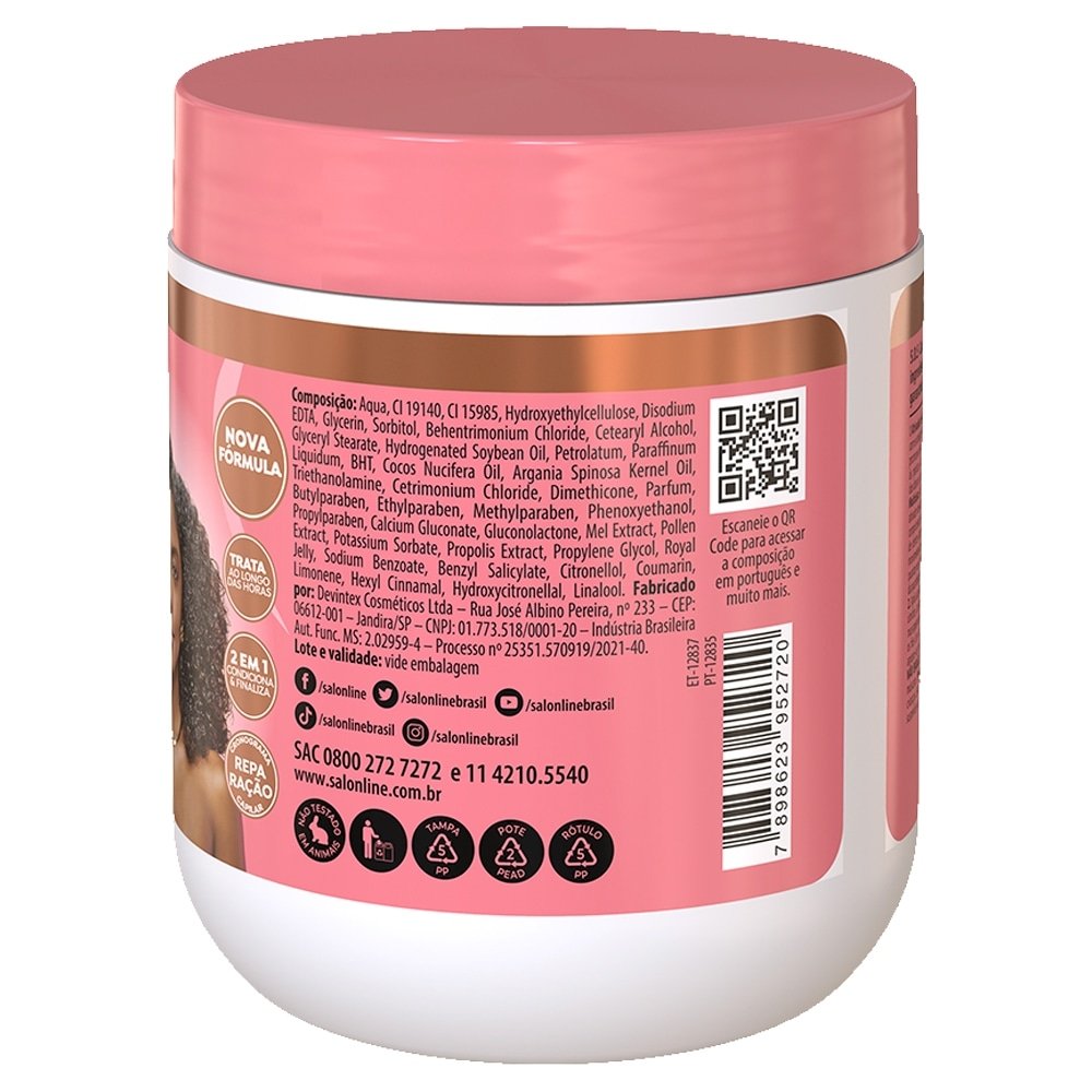 Creme Ativador De Cachos Salon Line SOS Mel Cachos Intenso 500g