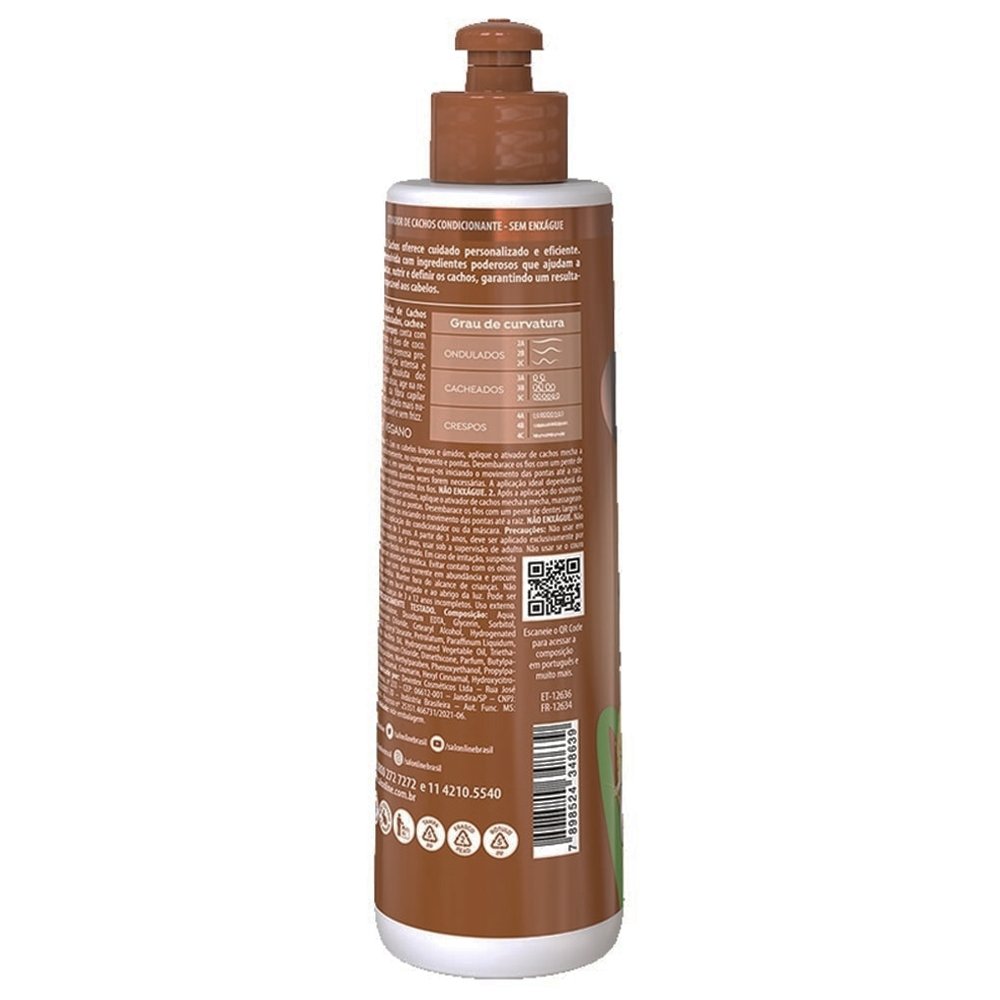 Creme Ativador De Cachos Salon Line SOS Coco 300ml