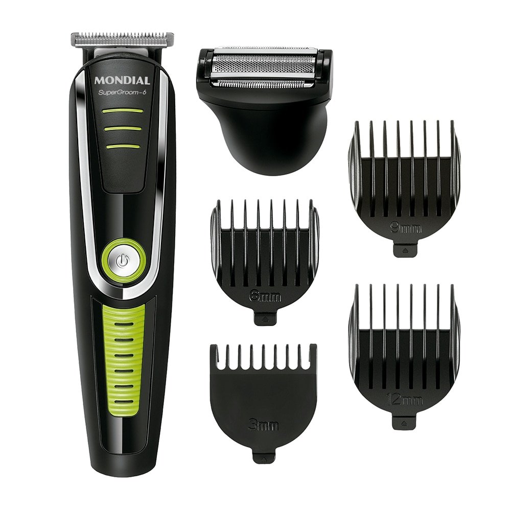 Aparador de Pelos Mondial BG04 Super Groom 6 em 1 Sem Fio, Bivolt