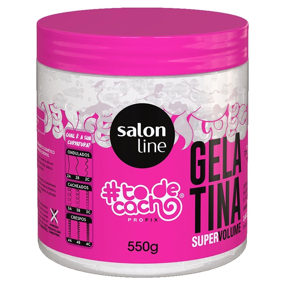 Gelatina Capilar Salon Line To de Cachos Vai Ter Volume Sim 550g