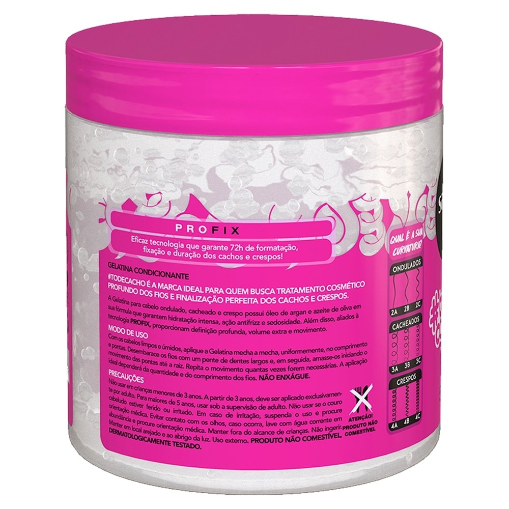 Gelatina Capilar Salon Line To de Cachos Vai Ter Volume Sim 550g