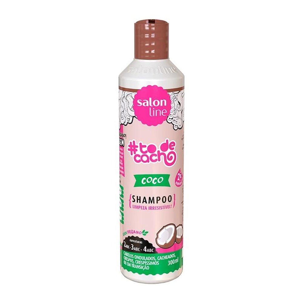 Shampoo de Coco To de Cacho Limpeza Irresistível 300ml - Salon Line