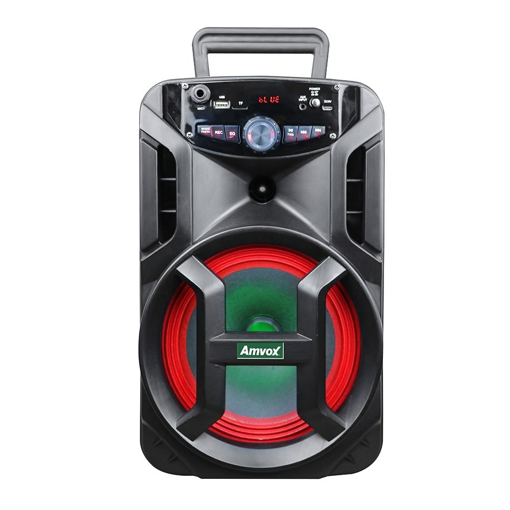Caixa Amplificada Amvox ACA188 Gigante, Usb, Sd, Bluetooth, Led, 180W