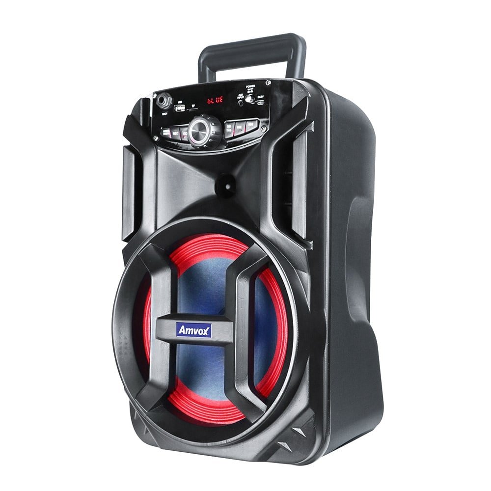 Caixa Amplificada Amvox ACA188 Gigante, Usb, Sd, Bluetooth, Led, 180W