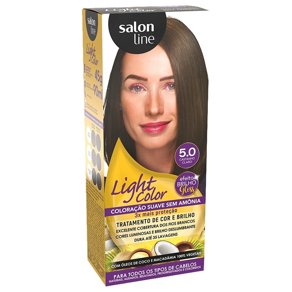 Tintura Salon Line Light Color 5.0 Castanho Claro