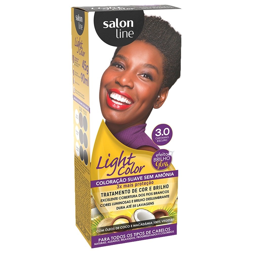 Tintura  Salon Line Light Color 3.0 Castanho Escuro