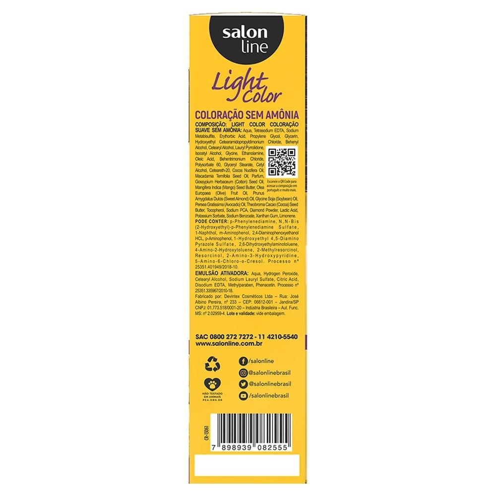 Tintura  Salon Line Light Color 3.0 Castanho Escuro