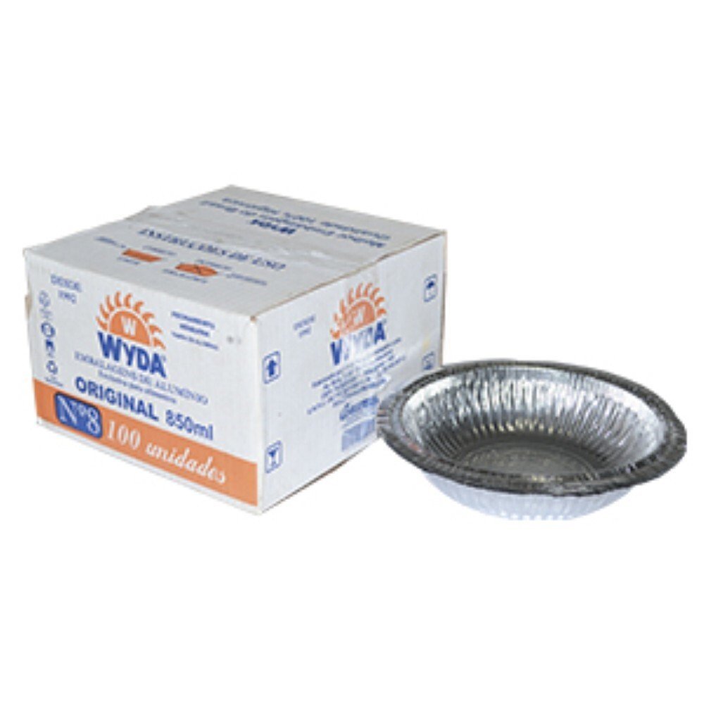 Marmitex N08 Aluminio Maquina Wyda Com 100 Unidades