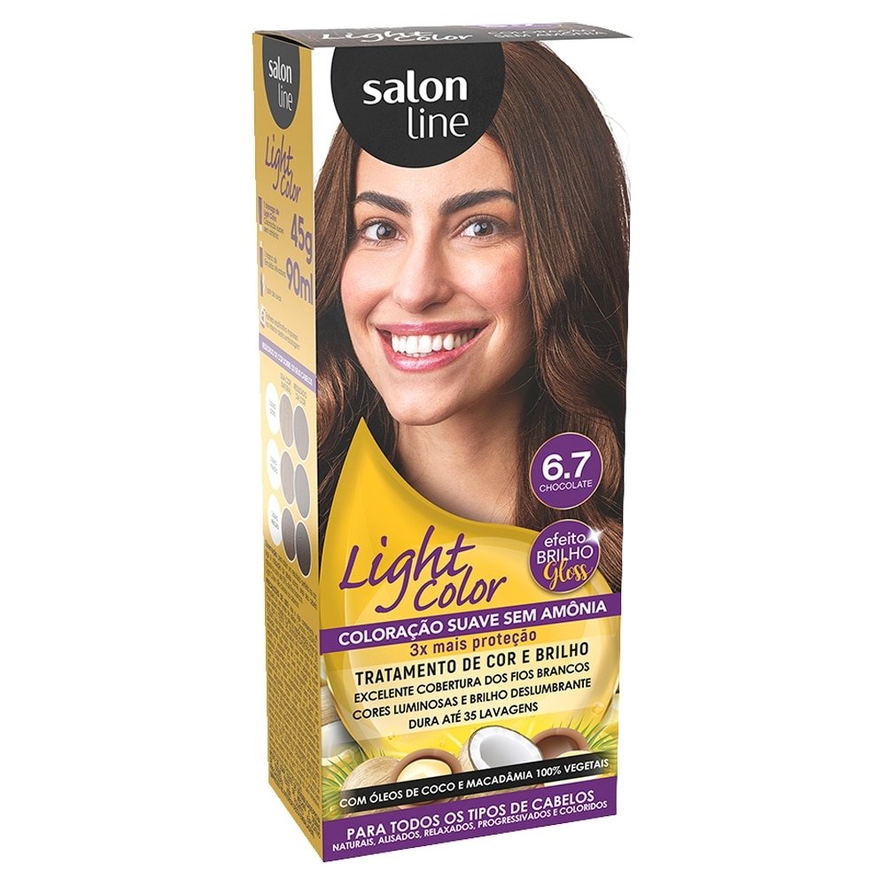 Tinta de Cabelo Salon Line Light Color 6.7 Chocolate