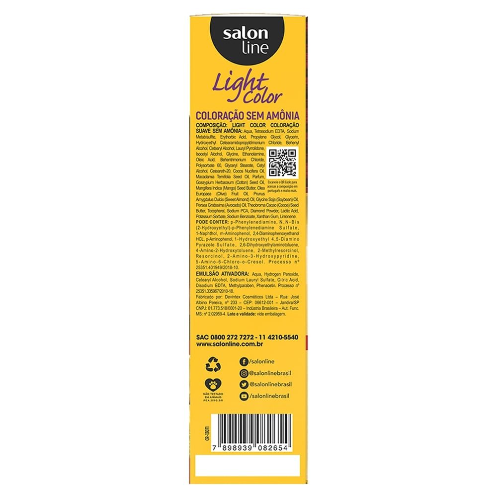 Tintura Salon Line Light Color 66.46 Vermelho Cereja