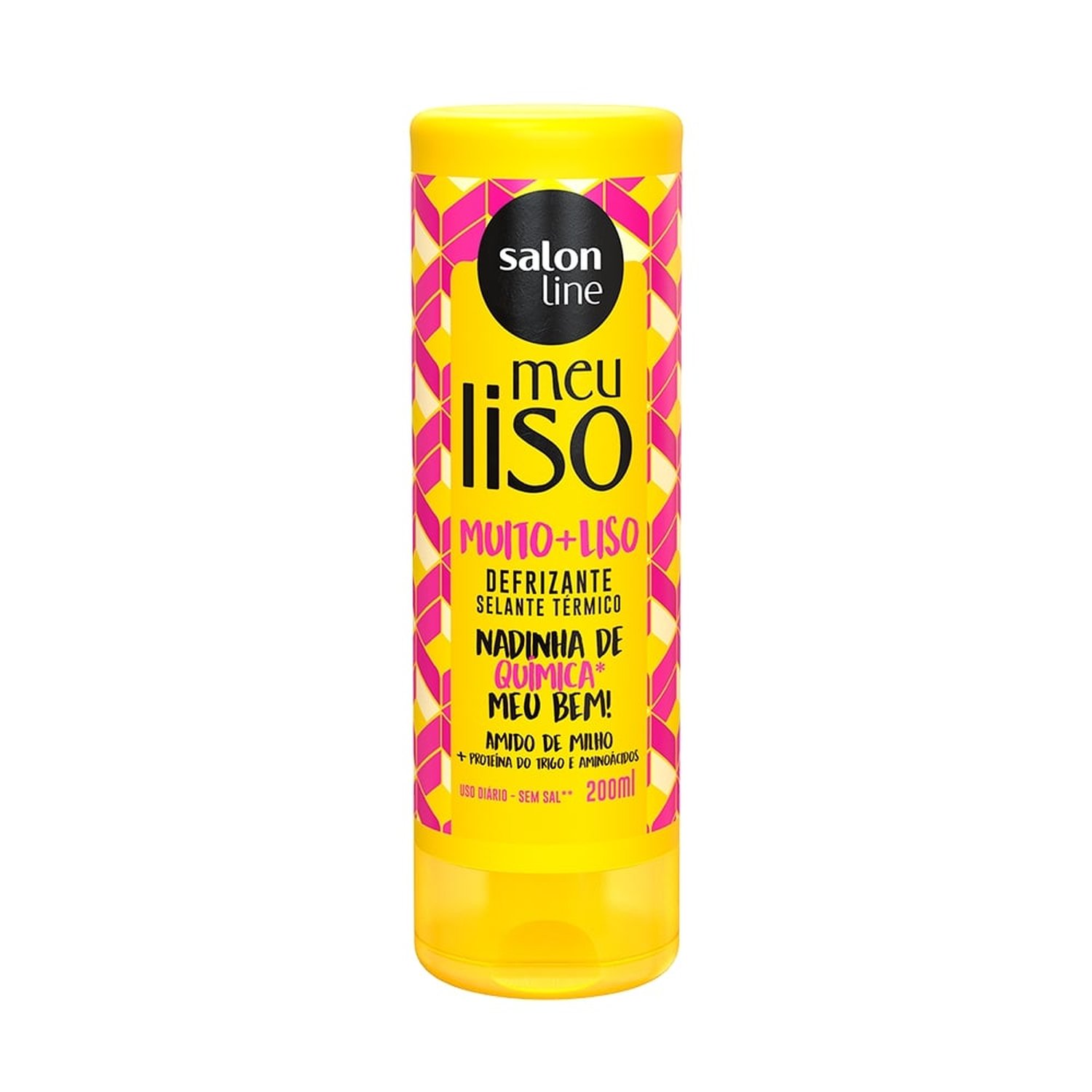 Defrizante salon line meu liso amido milho 200ml