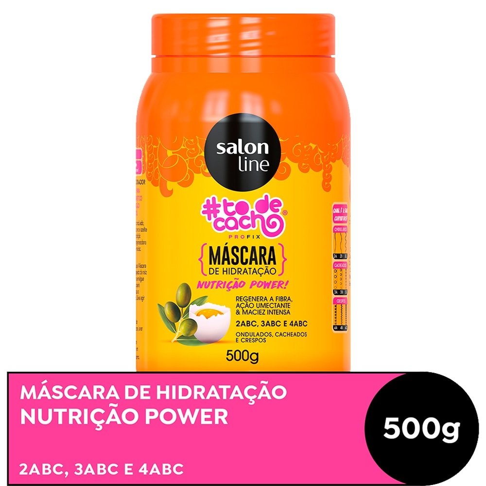Máscara Hidratação Salon Line Nutrição Power To De Cachos 500g