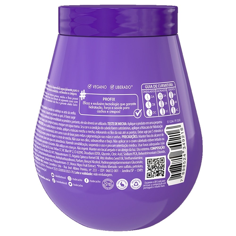 Creme Hidratacao Maionese Light Capilar Salon Line Matizadora To De Cachos 500g