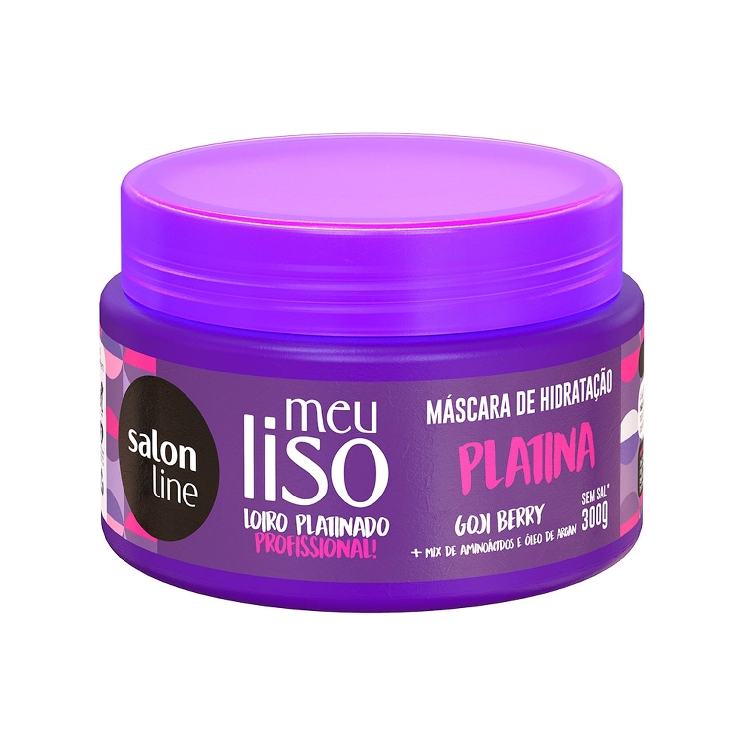 Mascara salon line meu liso platina 300gr